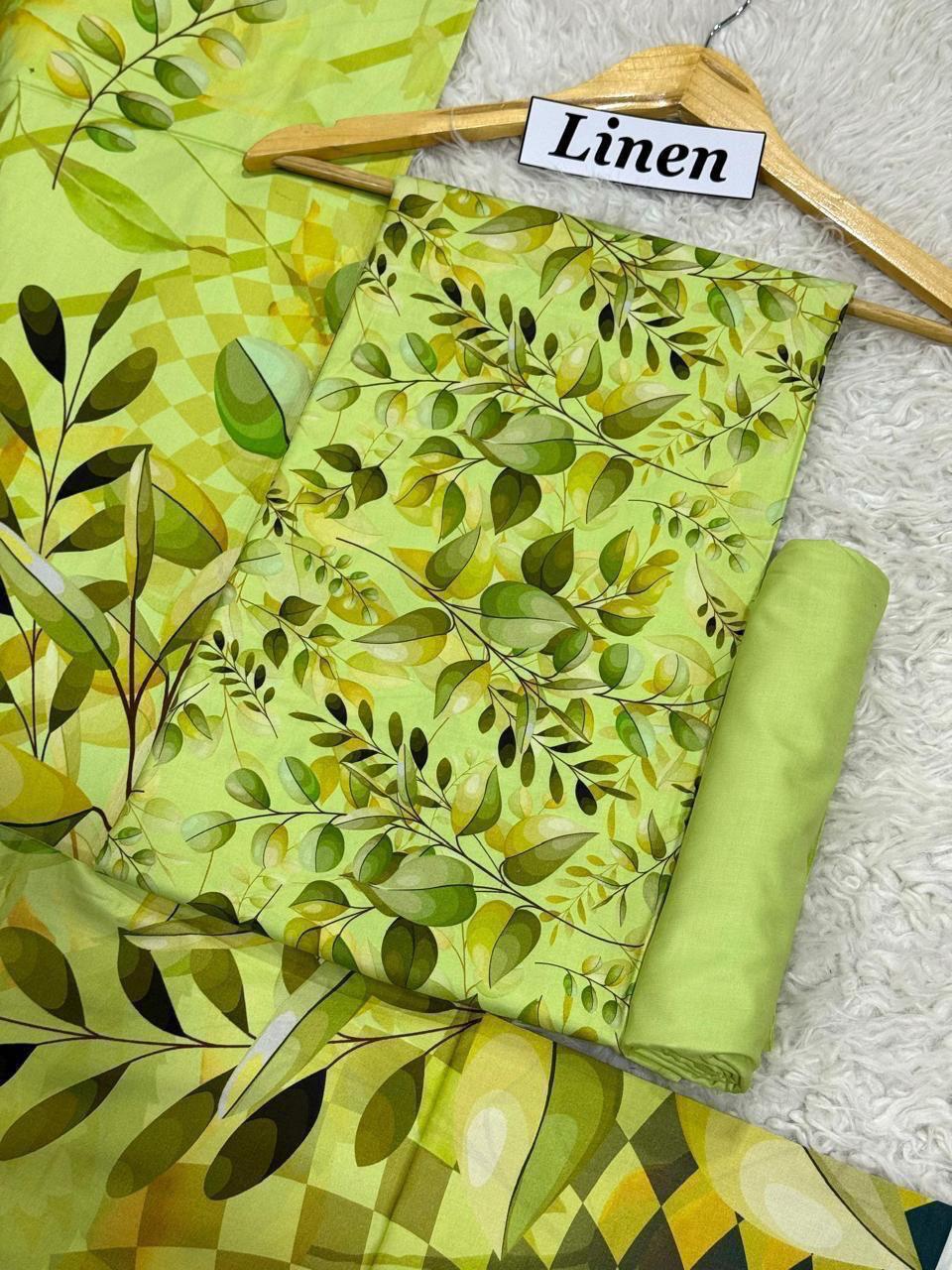 LINEN Digital Print 3pc 2025