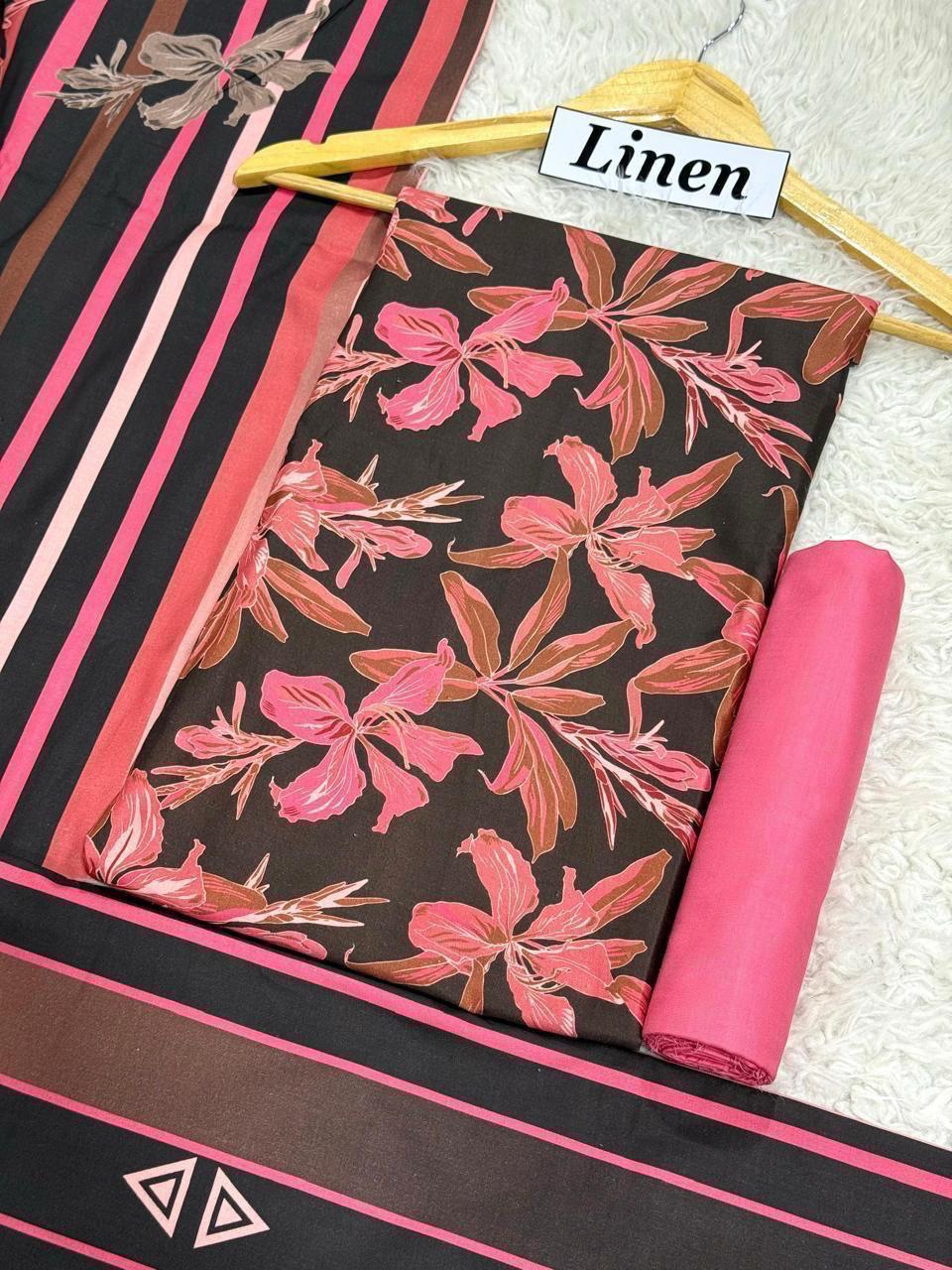 LINEN Digital Print 3pc 2025