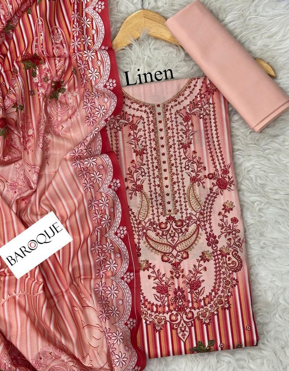 LINEN Digital Print 3pc 2025