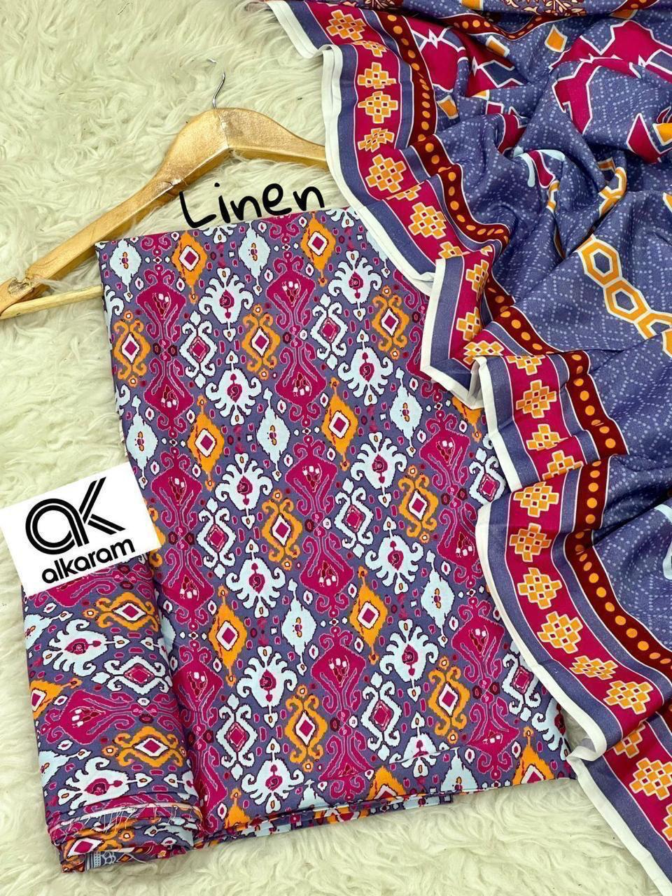 LINEN Digital Print 3pc 2025