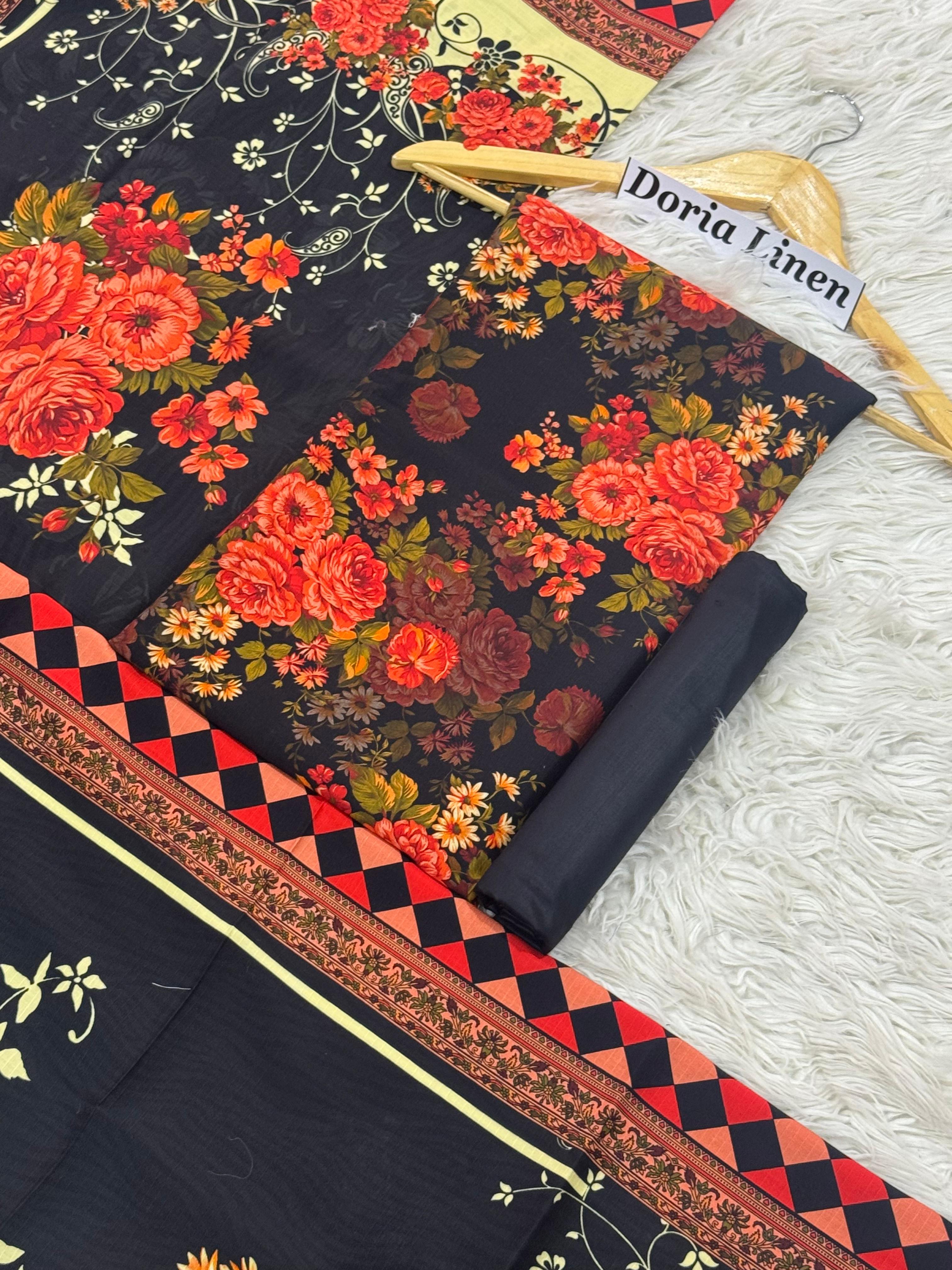 DORIA LINEN Digital Print 3pc 2025