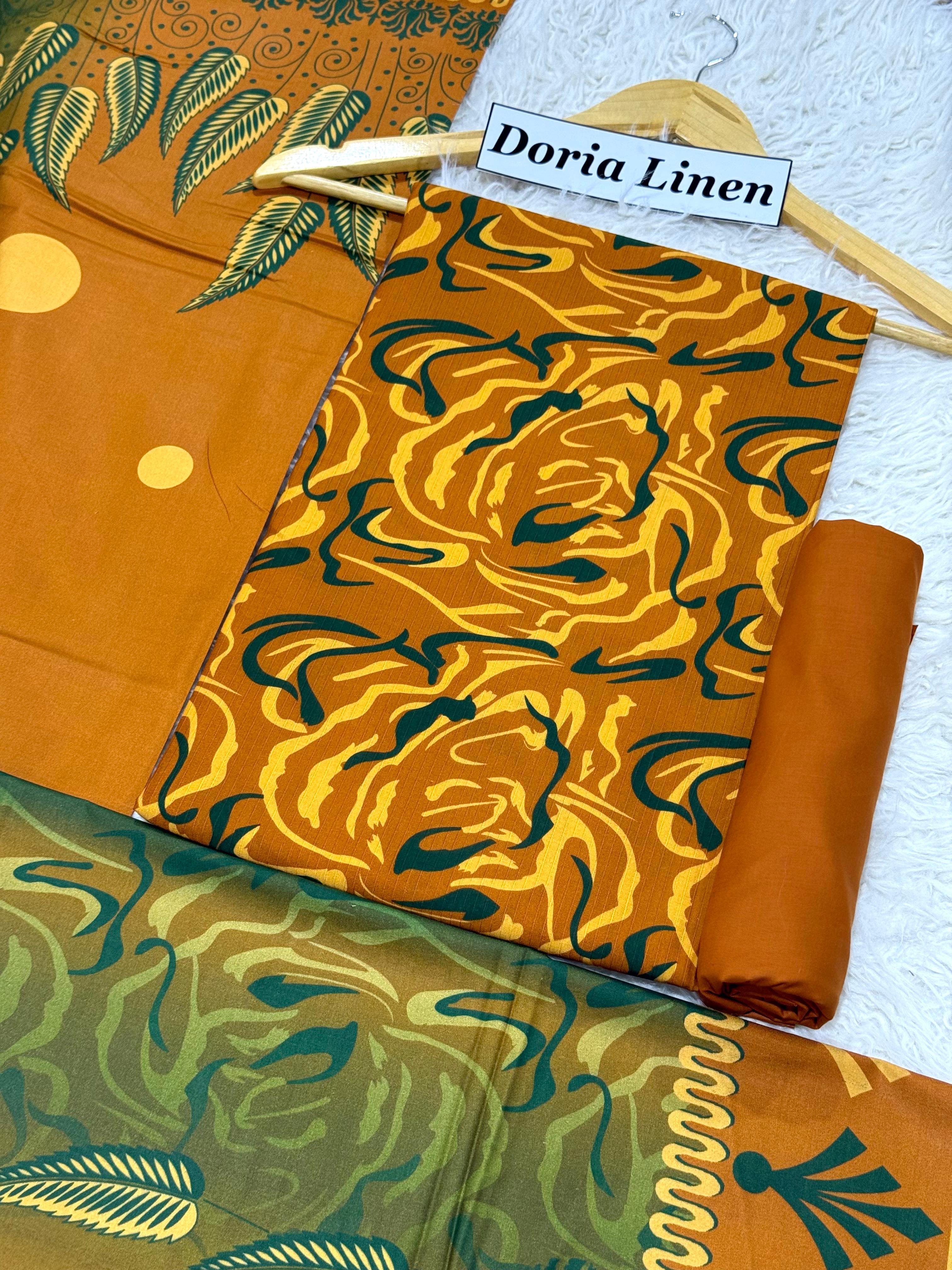 DORIA LINEN Digital Print 3pc 2025