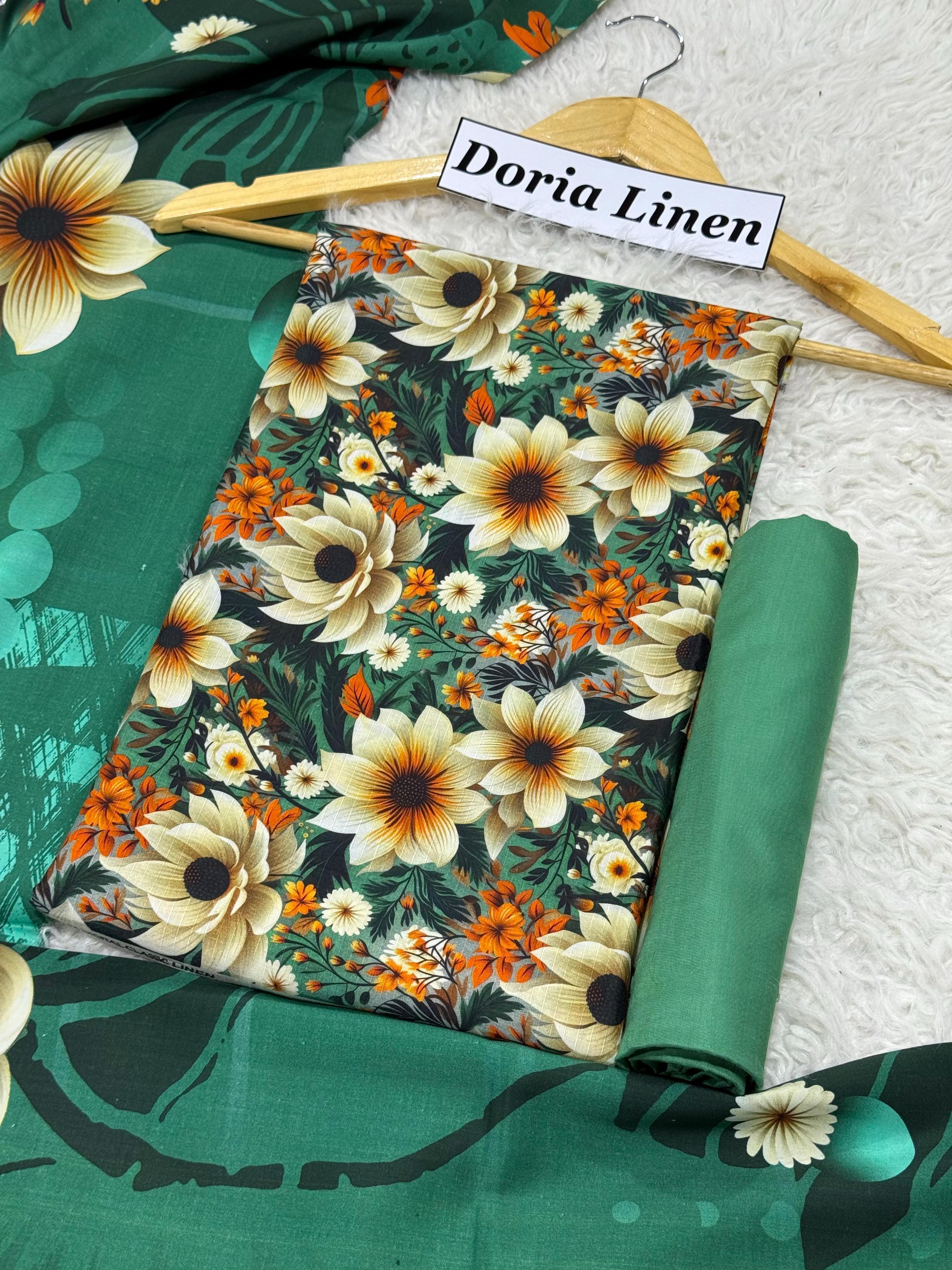 DORIA LINEN Digital Print 3pc 2025