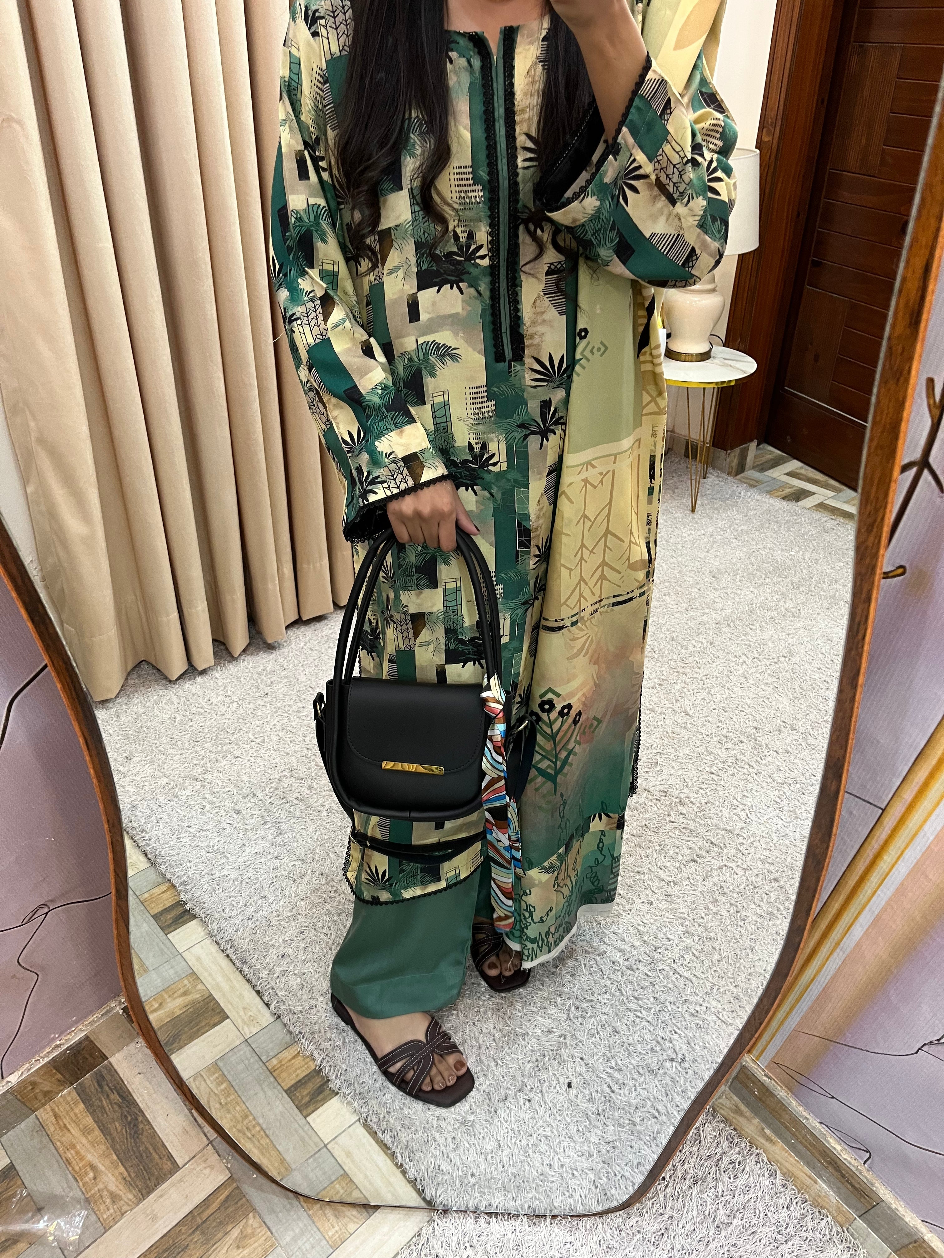 *ALKARAM LINEN Digital Print 3pcs*