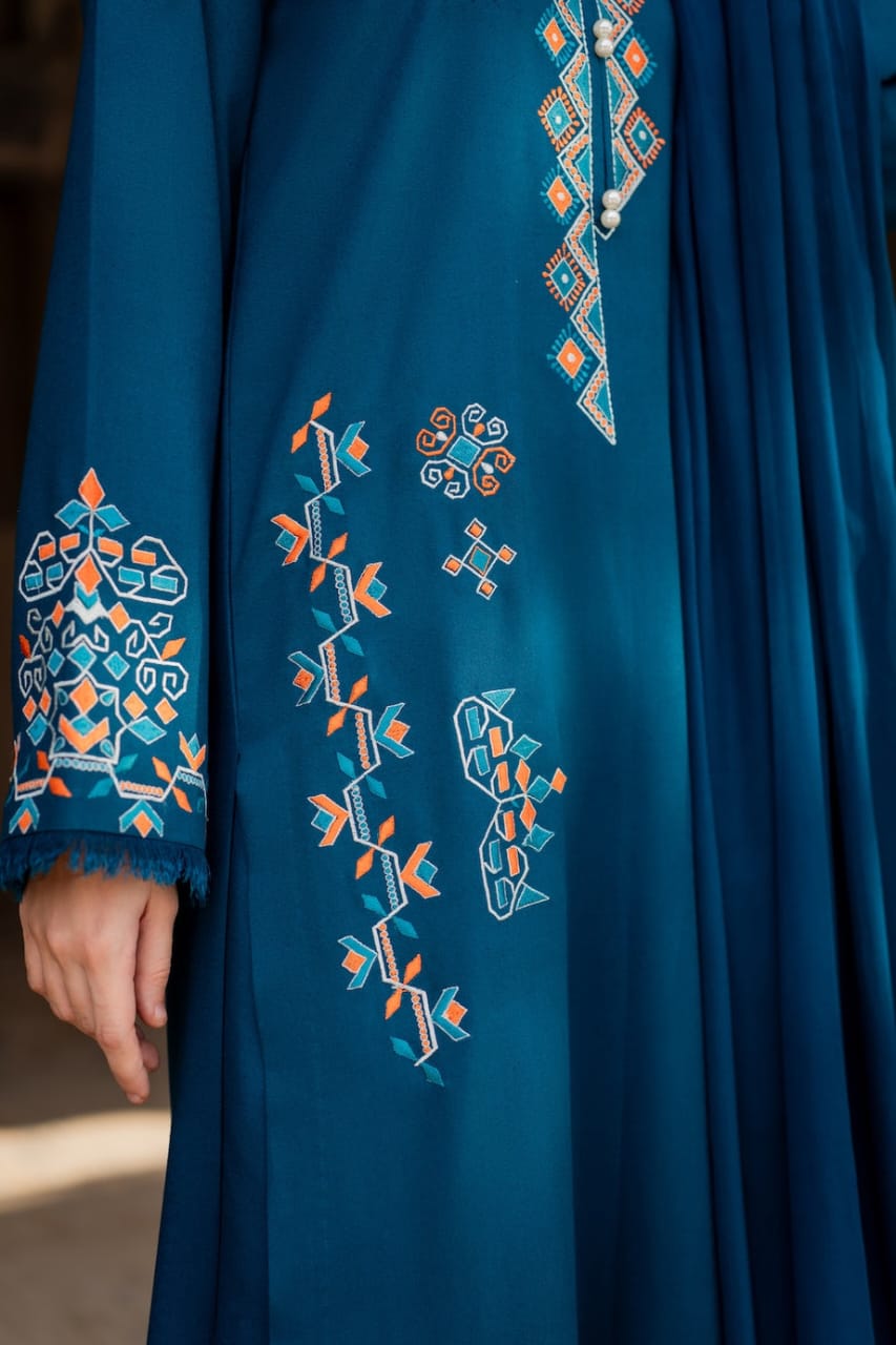 ZINC DHANAK 3Pcs Heavy Embroidered Suit