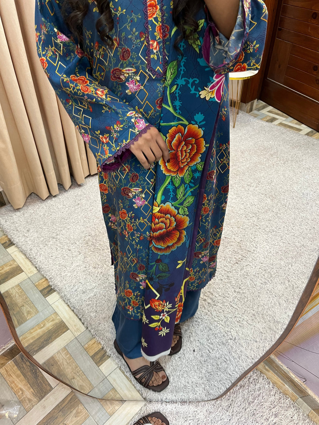 *ALKARAM LINEN Digital Print 3pcs*