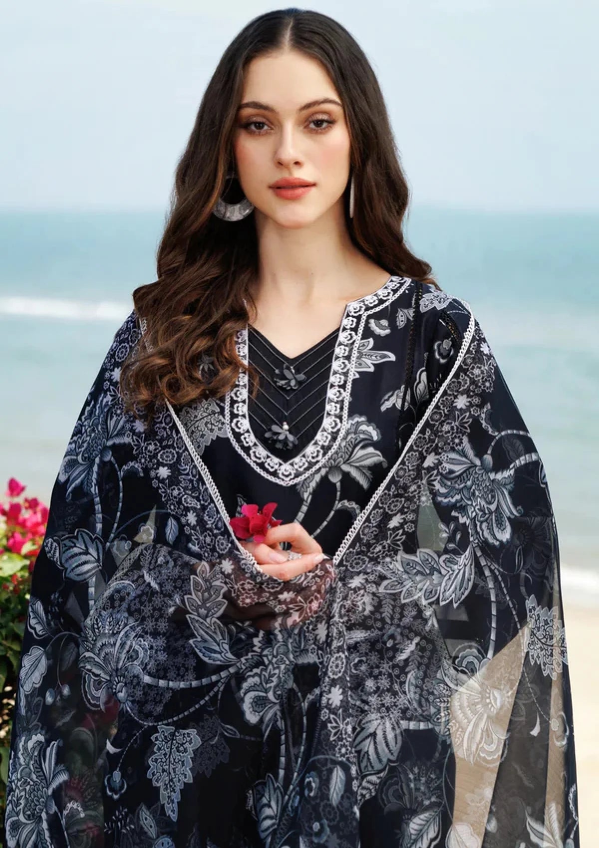 Lawn - Farasha - Aurea - Eid Summer 25 - Sable DuskFarasha