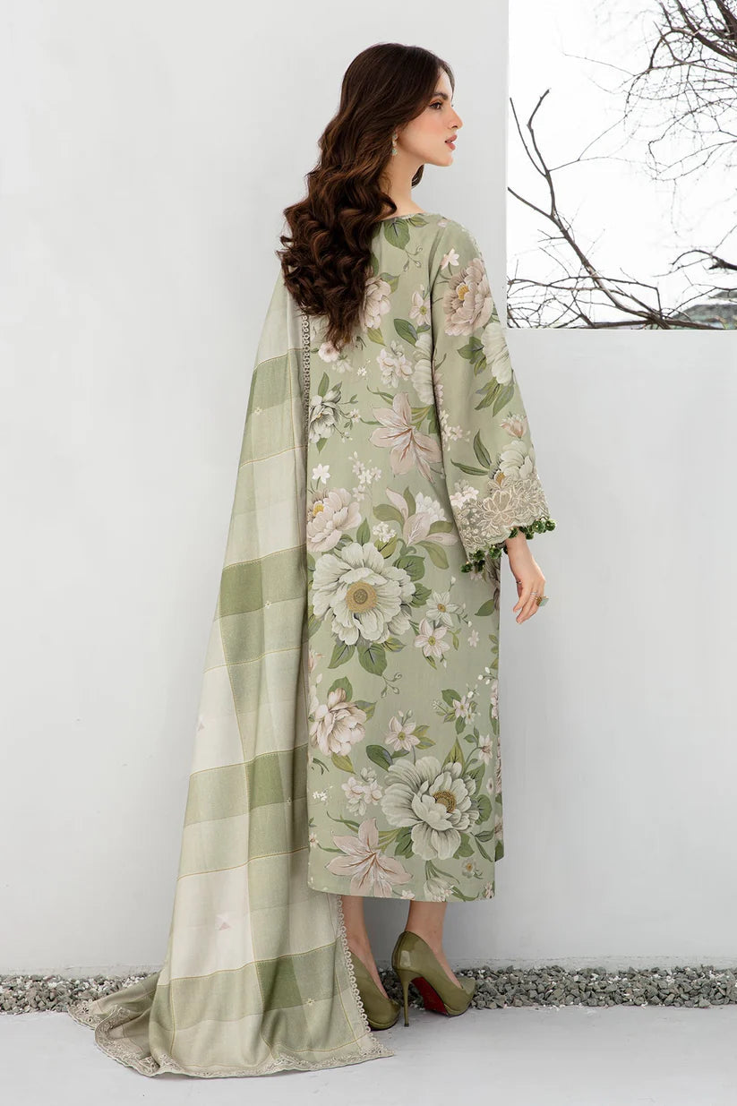 KHADDAR 3PCS FULL EMBROIDERED