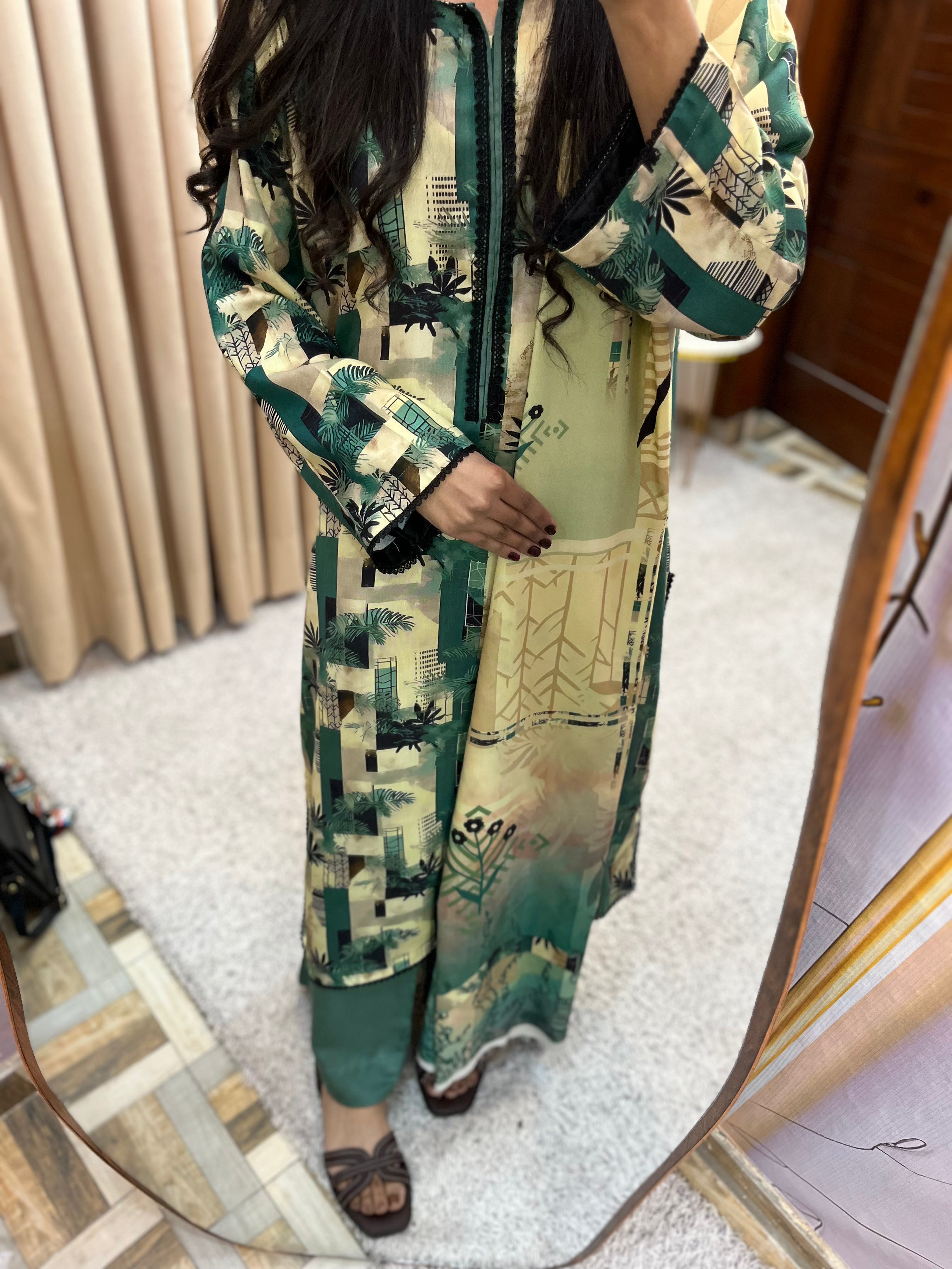 *ALKARAM LINEN Digital Print 3pcs*