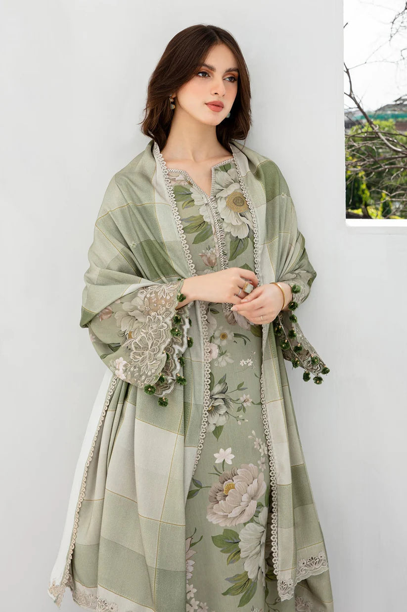 KHADDAR 3PCS FULL EMBROIDERED