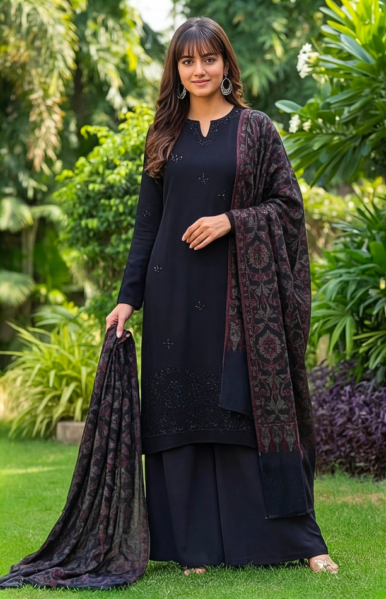 Bareeze DHANAK 3Pcs Heavy Embroidered Suit