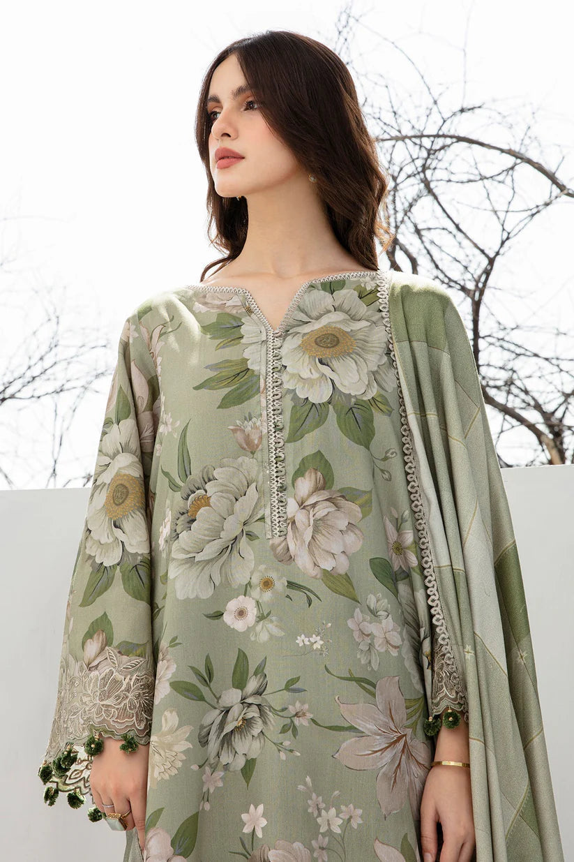 KHADDAR 3PCS FULL EMBROIDERED